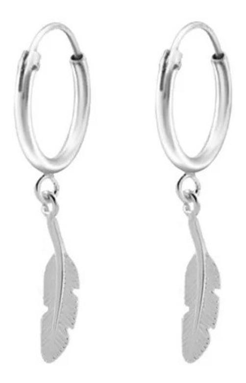 Brinco De Prata 925 Masculino Argola Pingente A Escolha
