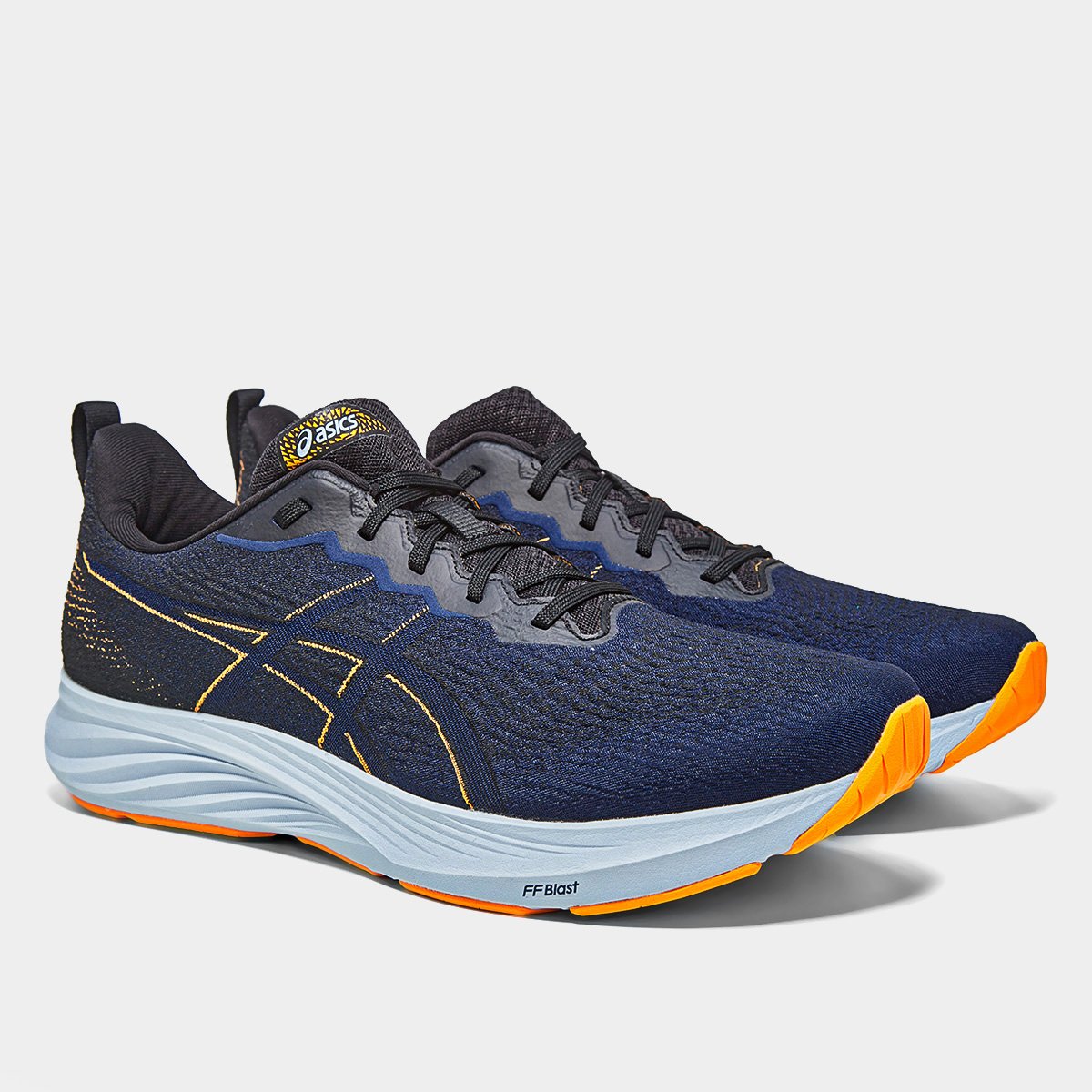 Miniatura Tênis Asics Dynablast 4 Masculino Marinho+Laranja - 39