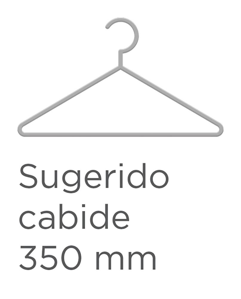 Guarda Roupa Casal com Espelho 3 Portas Atenas Yescasa Preto