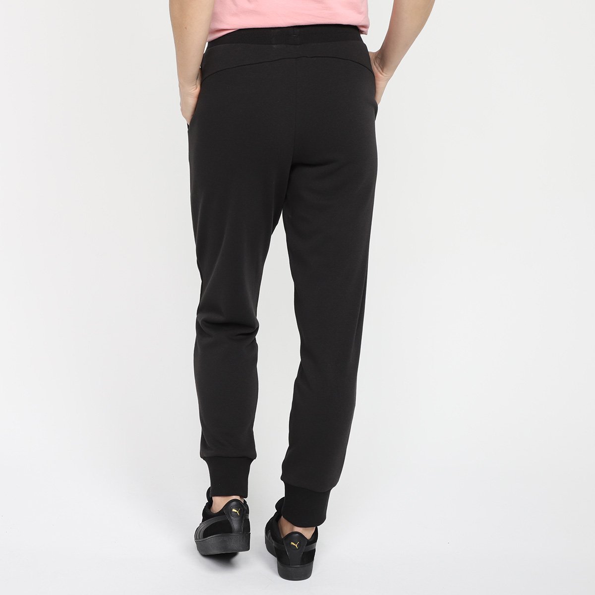 Miniatura Calça Moletom Puma Essentials Feminina Preto - EEGG