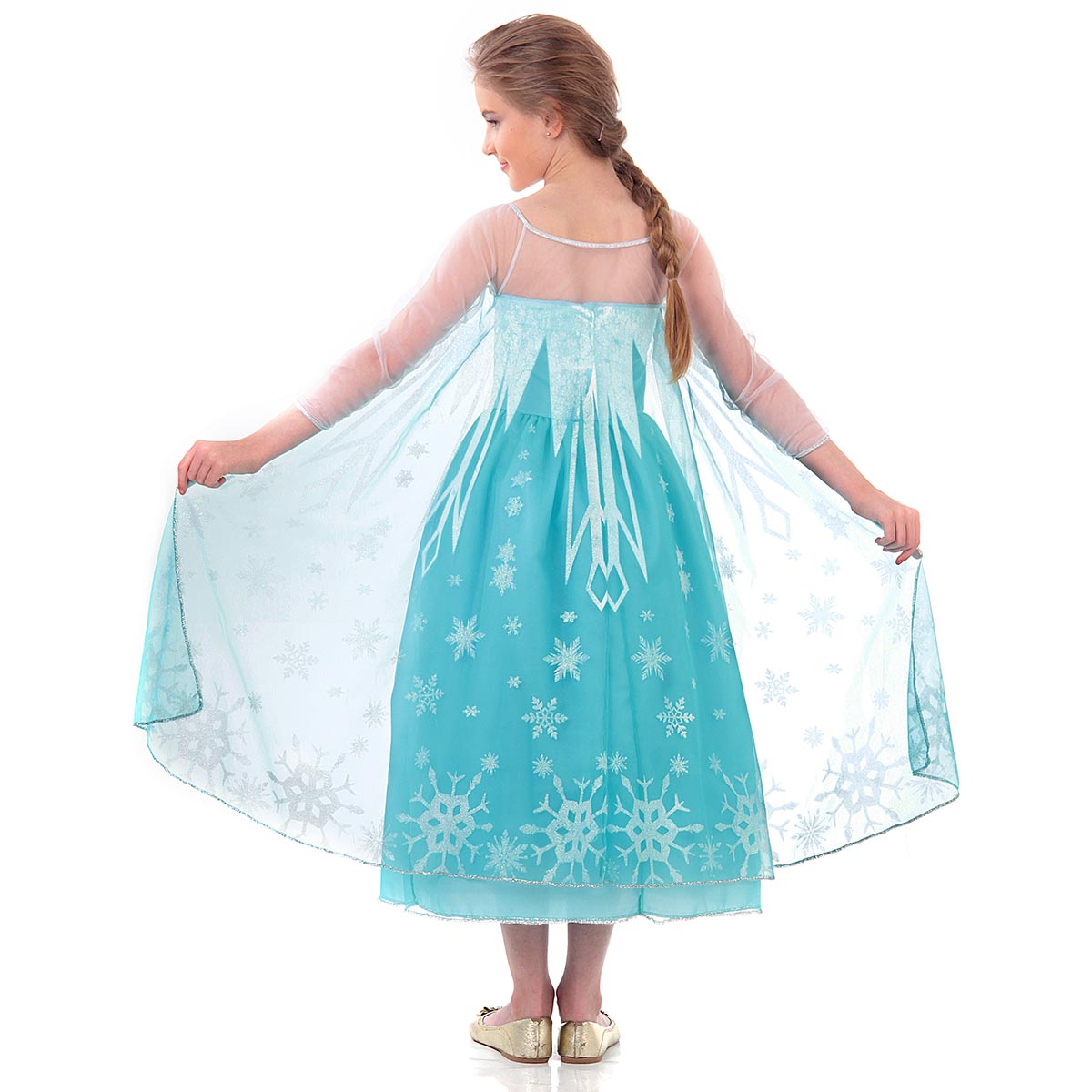 Miniatura Fantasia Elsa Frozen Vestido Infantil Luxo - Disney G