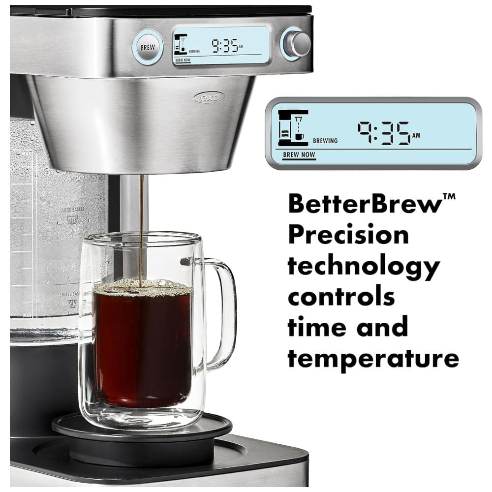 Cafeteira de 12 xícaras com Jarra Térmica de Parede Dupla com Isolamento a Vácuo e Controle de Temperatura, 110V, OX...