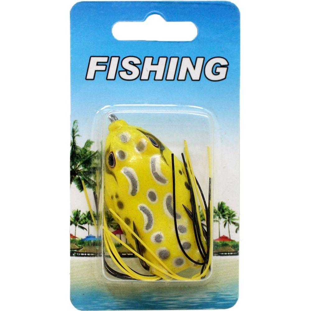 Miniatura Kit 4 Isca Anzol Sapo Artificial Equipamento Para Pesca 10g