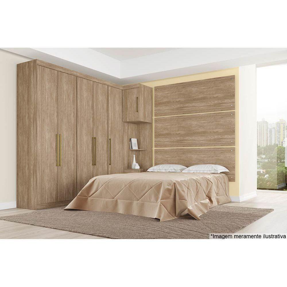 Miniatura Módulo De Quarto Guarda Roupa Canto Módena 78000 C- 1 Porta Branco - Demóbile