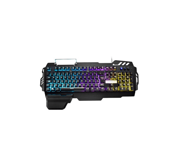 Miniatura Teclado Gamer Profissional Em Metal Warrior Multilaser