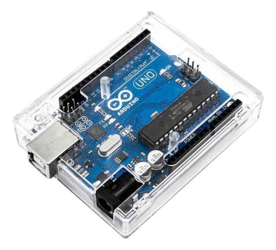 Miniatura Case Para Arduino Uno Em Plástico Abs Transparente Com