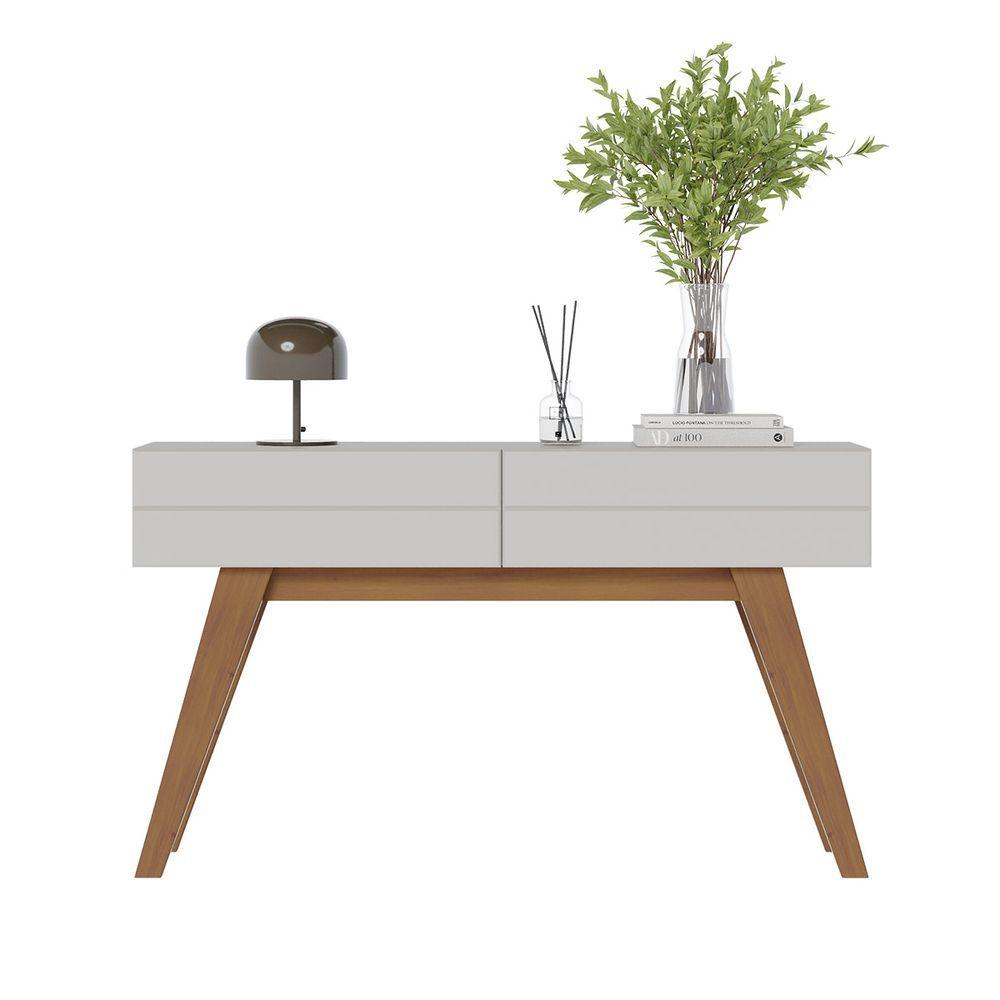 Miniatura Aparador Divisor de Ambiente com 2 Gavetas 136x78cm Noronha Colibri Off White