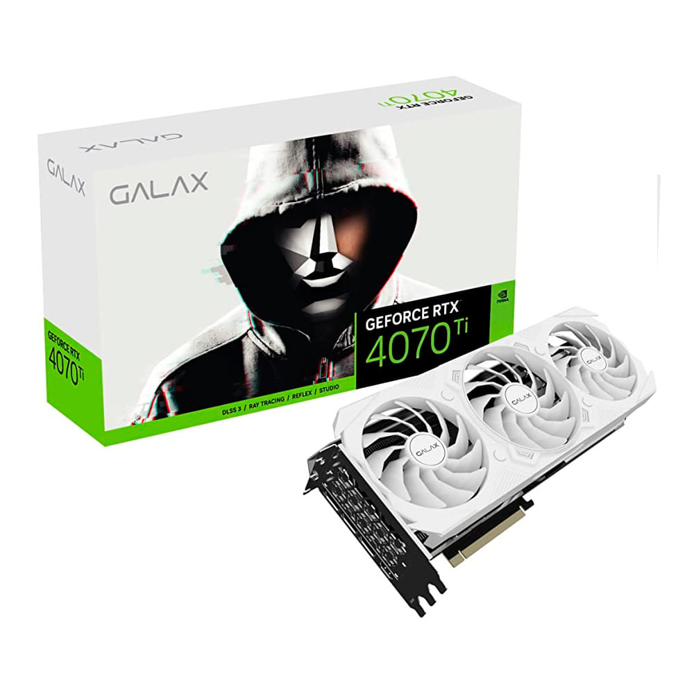 Miniatura Placa de Vídeo Galax GeForce RTX 4070 EX Gamer White 12GB GDDR6X 192 bits - 47NOM7MD7KWH Branco