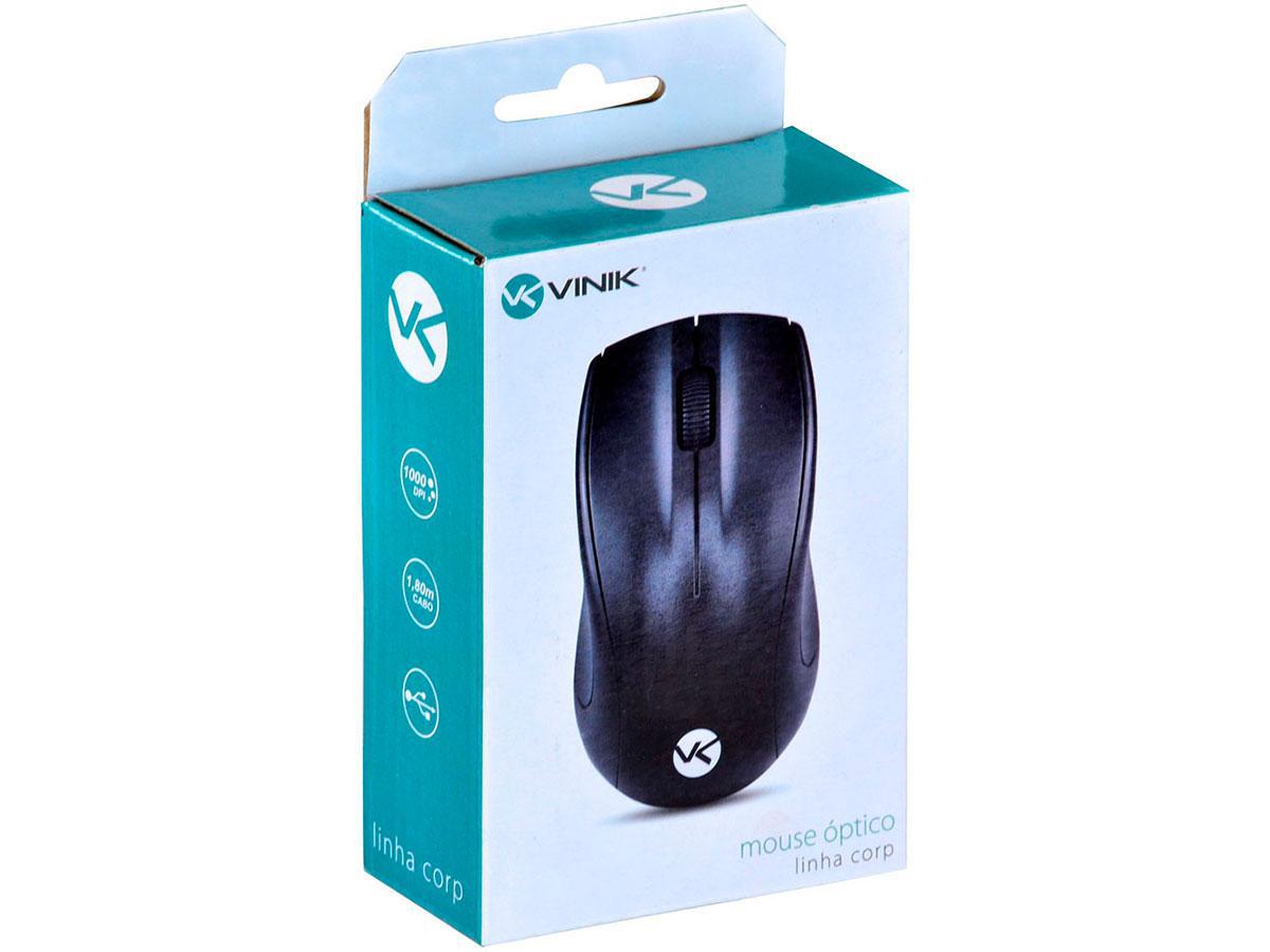 Miniatura Mouse Vinik Usb Corp 1000 Dpi Preto 1.8M Cm100 28438
