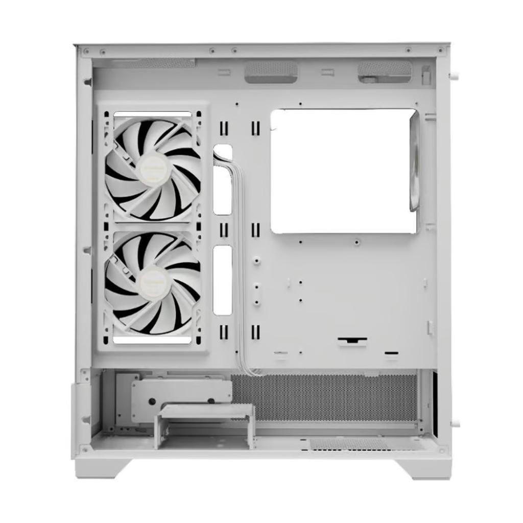 Miniatura Gabinete Gamer Gamdias Atlas M1 Wh Com 3 Fans Rgb Atx Branco