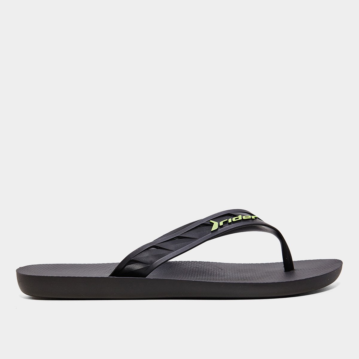 Miniatura Chinelo Rider Street Básico Masculino Preto+verde - 37/38