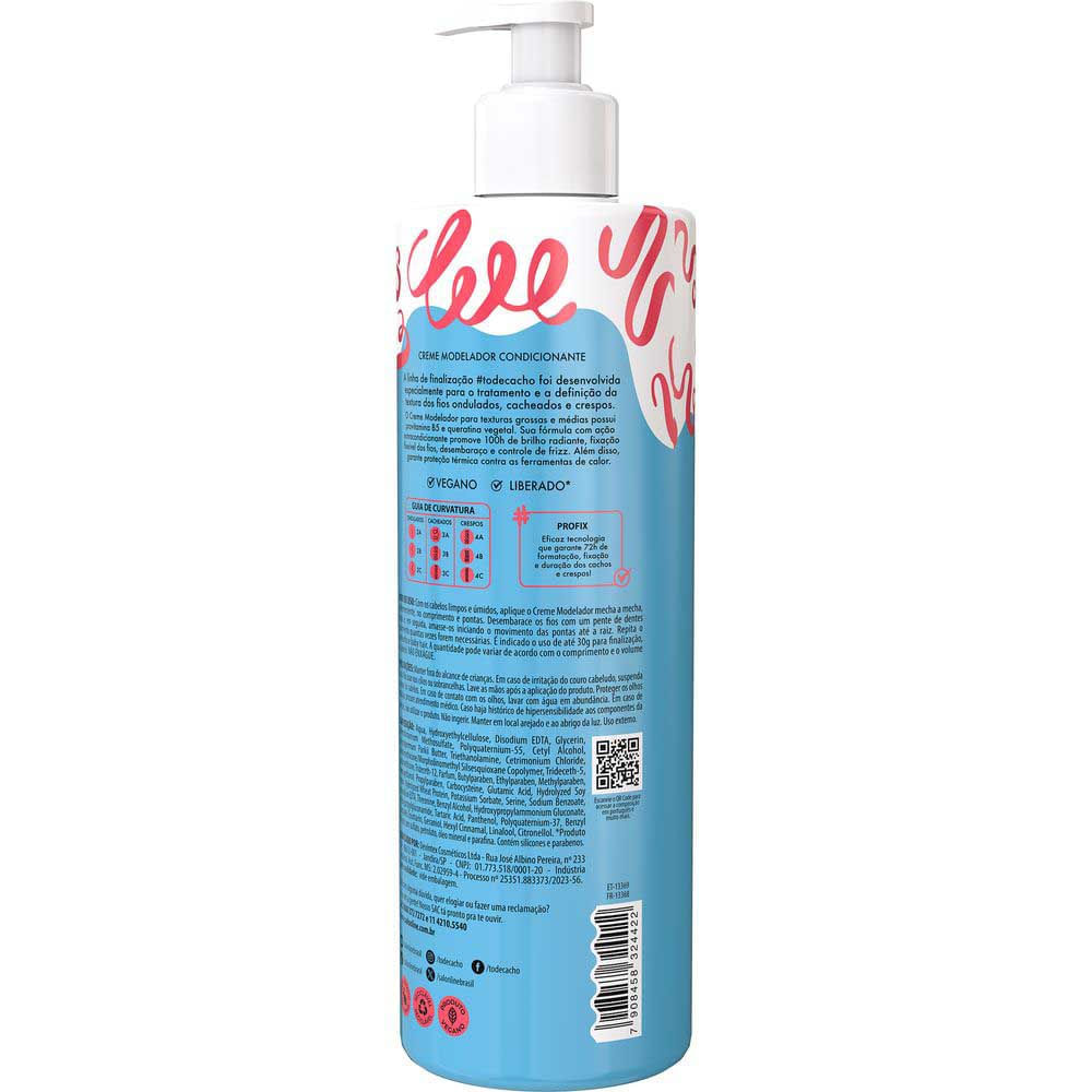 Miniatura Salon Line #Todecacho Cachos Dos Sonhos Fixação Natural Creme Modelador 500ml