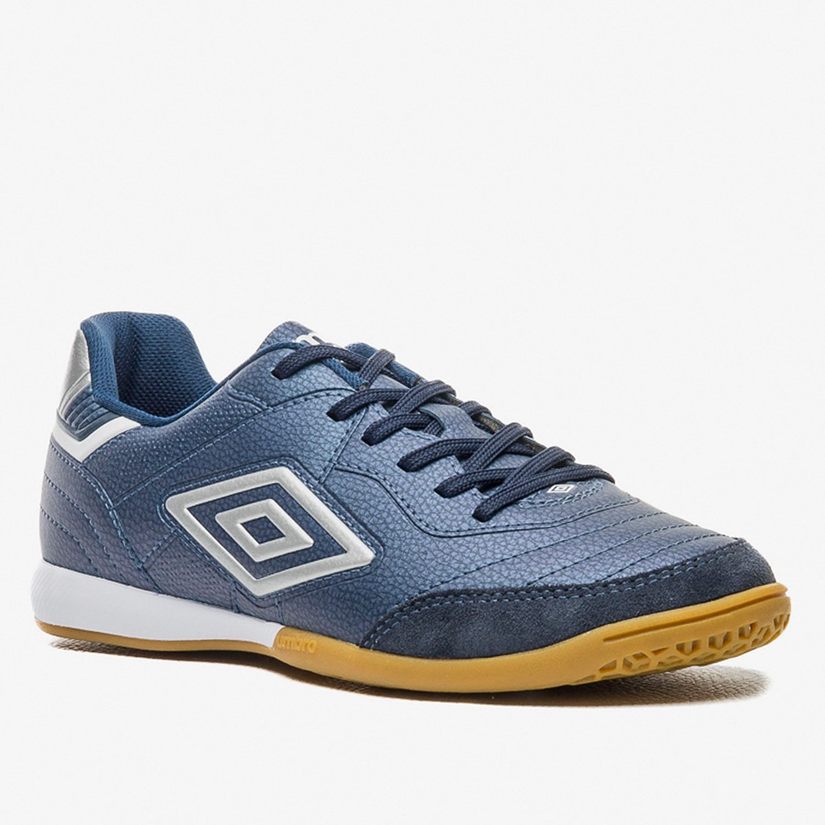 Miniatura Chuteira Futsal Umbro Speciali Classic Unissex Marinho+Cinza - 37