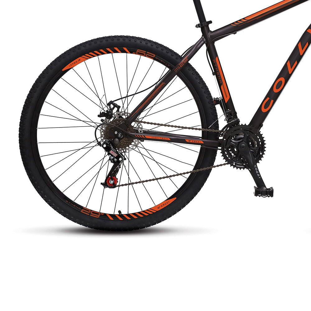 Miniatura Bicicleta Colli Athena Aro 29 Aero Freio a Disco Quadro 19 Laranja