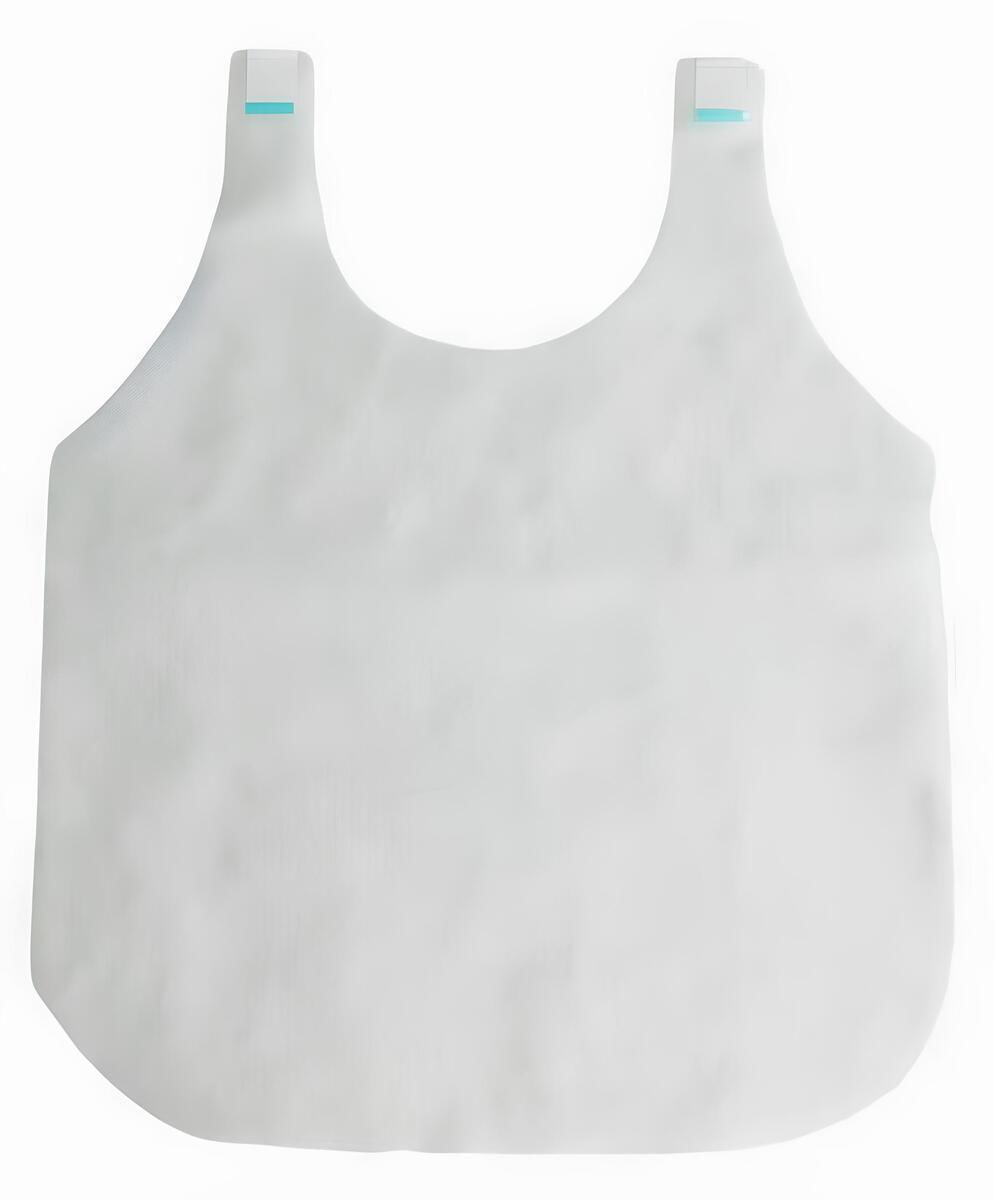 Miniatura Babador Descartável TNT Branco 30g | Restaurante 100 unids