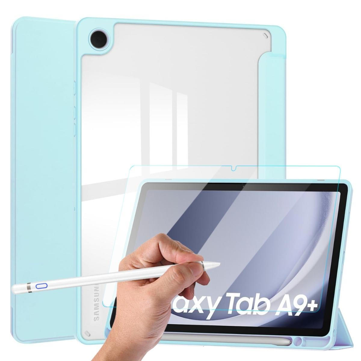 Miniatura Capa + Caneta Stylus + Vidro Para Tablet Samsung A9+ 11 X210