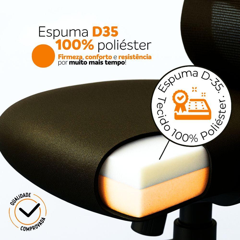 Miniatura Kit 3 Cadeiras Presidente Oficial Comfort Viena Com Apoio