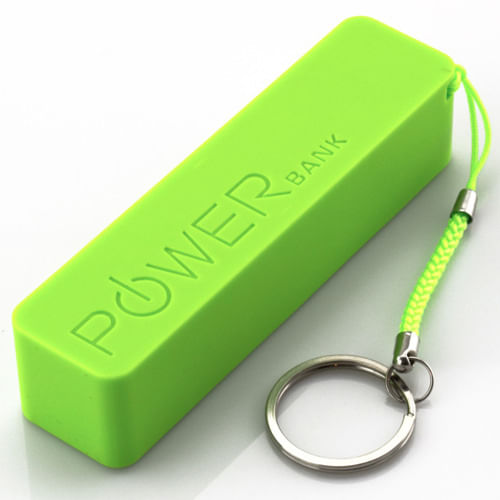 Miniatura Carregador Bateria Portátil Power Bank Celular (Verde)