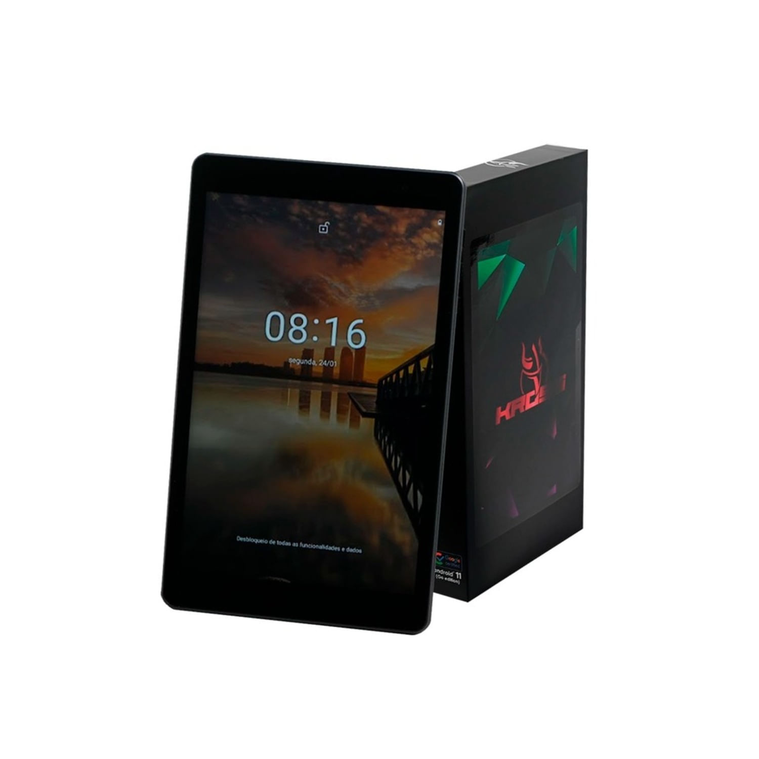 Miniatura Tablet Kross 32GB 4G Tela 8" KETB816OF Preto