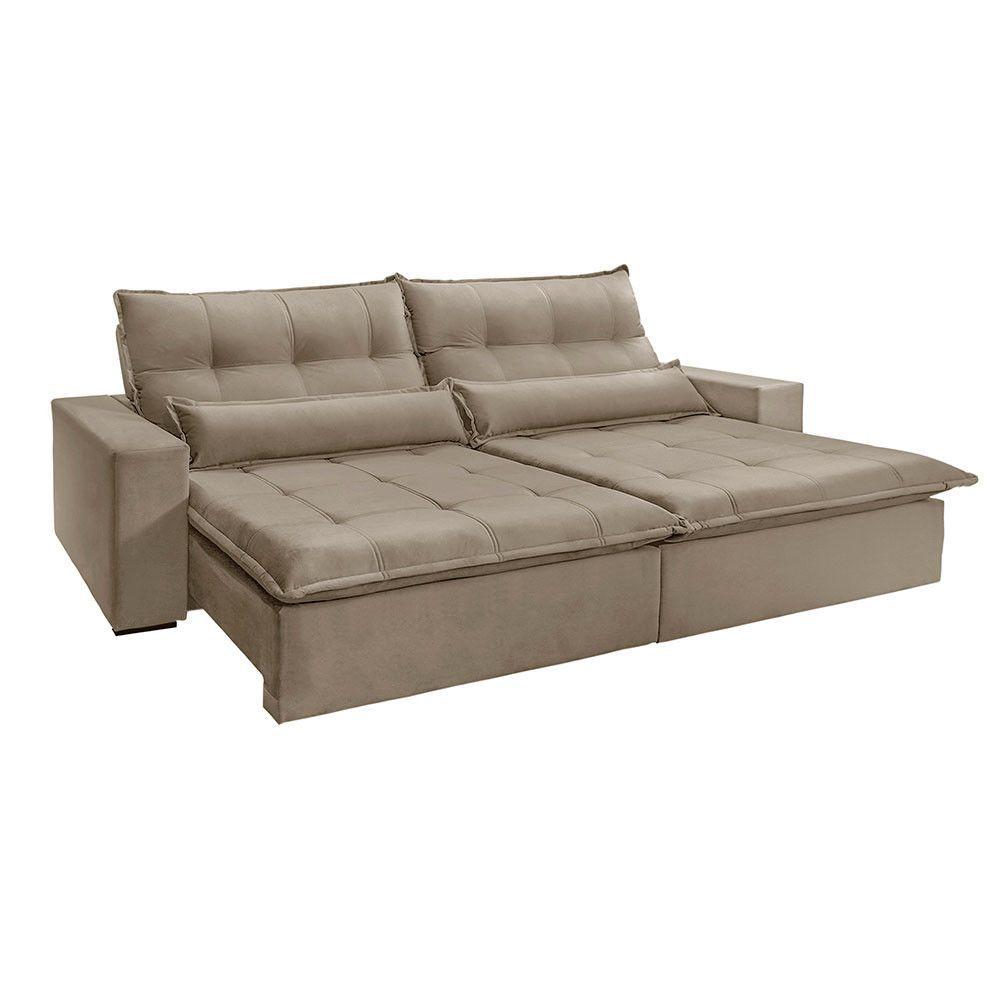 Sofá Grecia Veludo 02 Módulos De 120m B25cm Meu Sofá Online B002 Veludo Capuccino