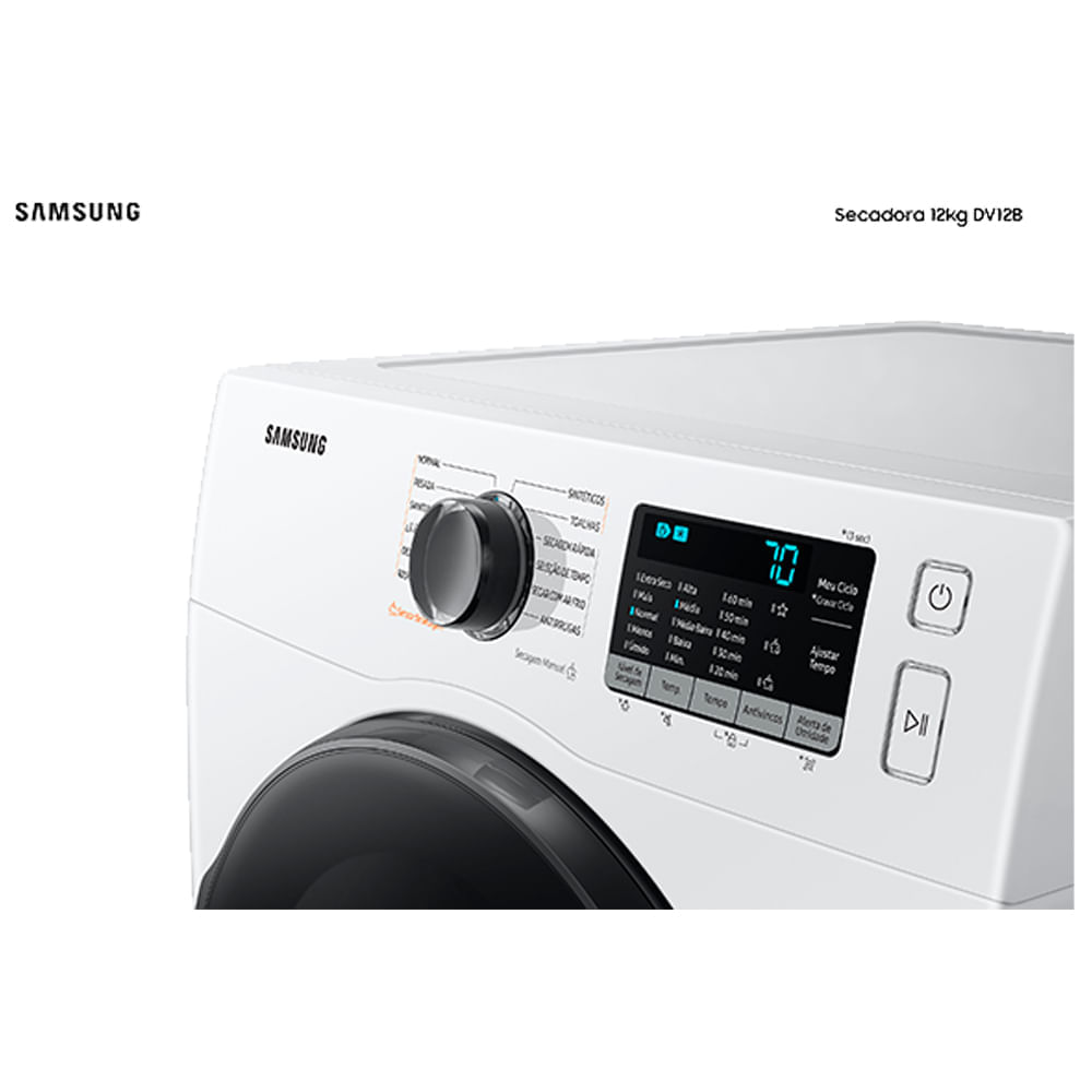 Miniatura Secadora Elétrica Sensor Dry DV12B Branca 12kg 220