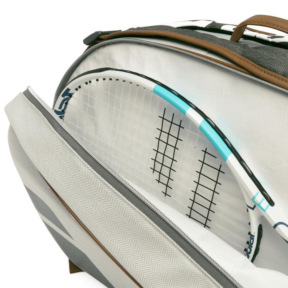 Raqueteira Babolat Wimbledon X6 Cinza e Marrom