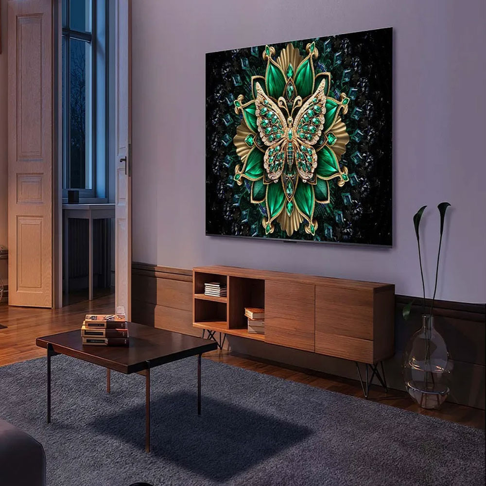 Smart TV TCL 75 Polegadas 75C6K 4K UHD QD-Mini Led Google Tv HDR 10+