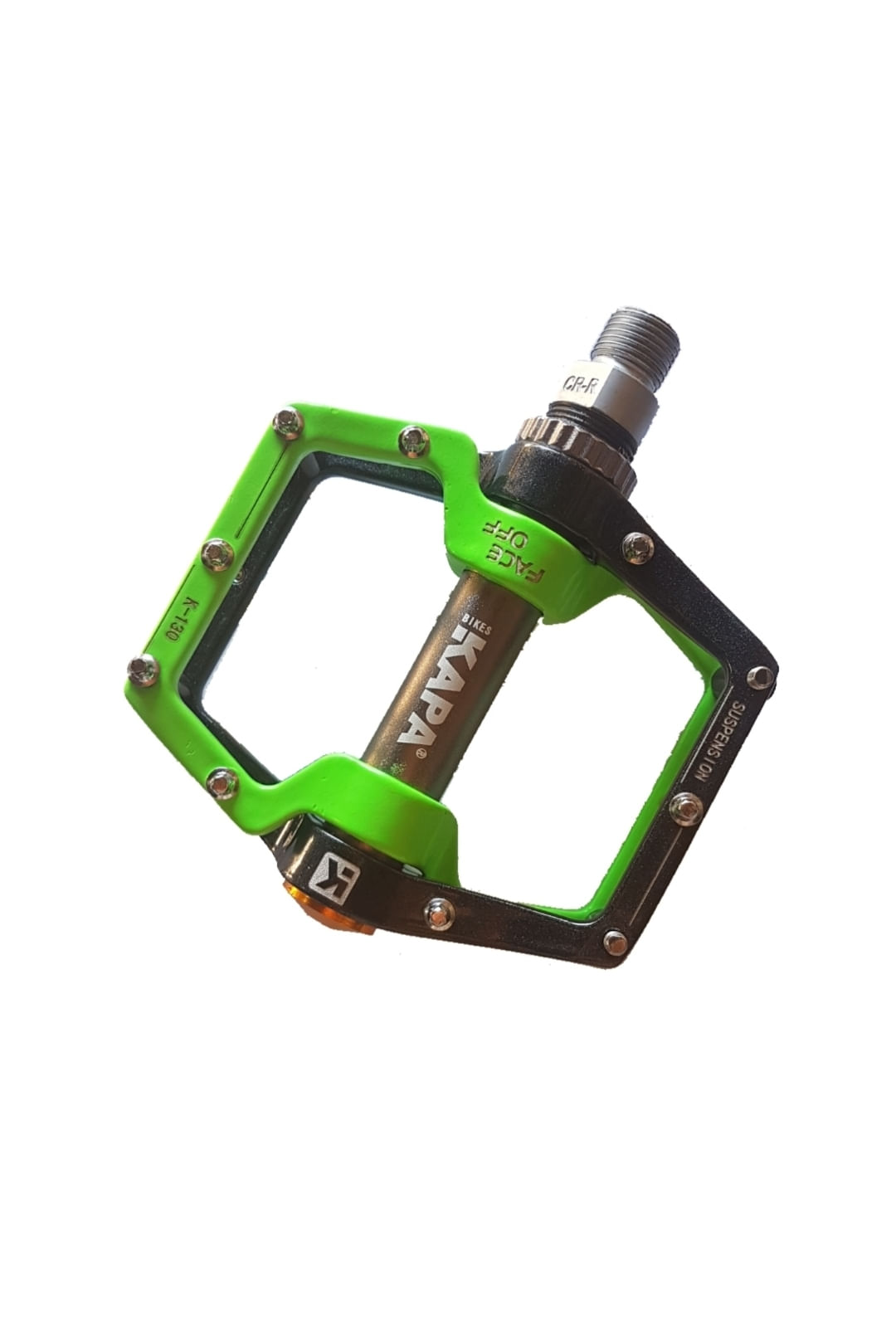 Miniatura Pedal Para Bicicleta Kapa Grosso Verde E Preto
