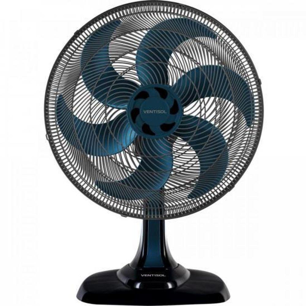 Miniatura Ventilador De Mesa 50 Cm 127V Turbo6 Azul Ventisol 110V