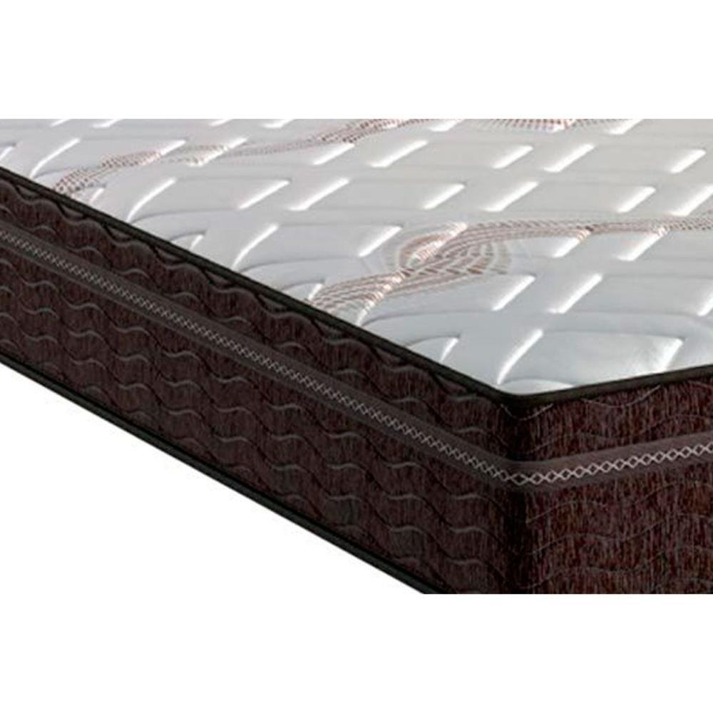 Miniatura Cama Box Queen: Colchão Molas Probel Ensacadas Evolution + Base Branco(158X198)