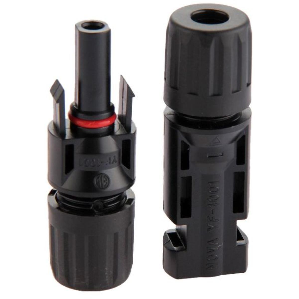Miniatura Conector Plug Mc4 Painel Placa Cabo Solar Macho Fêmea Kit 10