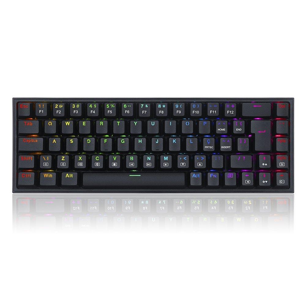 Miniatura Teclado Gamer Redragon Castor Rgb K631 Switch Blue Abnt2