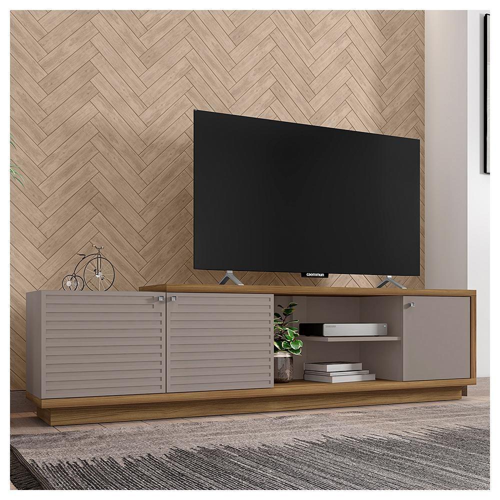 Miniatura Bancada Rack Tv Até 65 Polegadas 3 Portas Las Vegas Caemmun