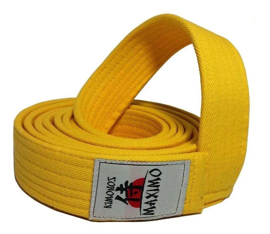 Miniatura Faixa Amarela Karate Kickboxing Taekwondo Judo E Krav Maga