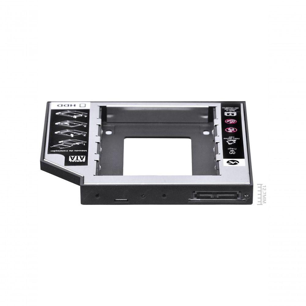 Adaptador Caddy Para Hd Ou Ssd Gaveta Dvd Notebook Sata 12.7mm Ac-127