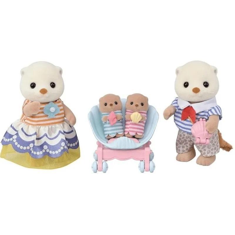 Miniatura Sylvanian Families Família Das Lontras-Marinhas - Epoch 5803