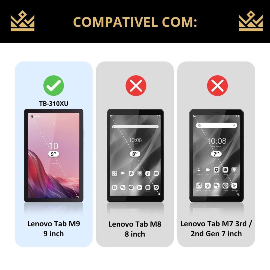 Miniatura Capa Couro Resistente Para Lenovo Tab M9 - 9 Polegadas