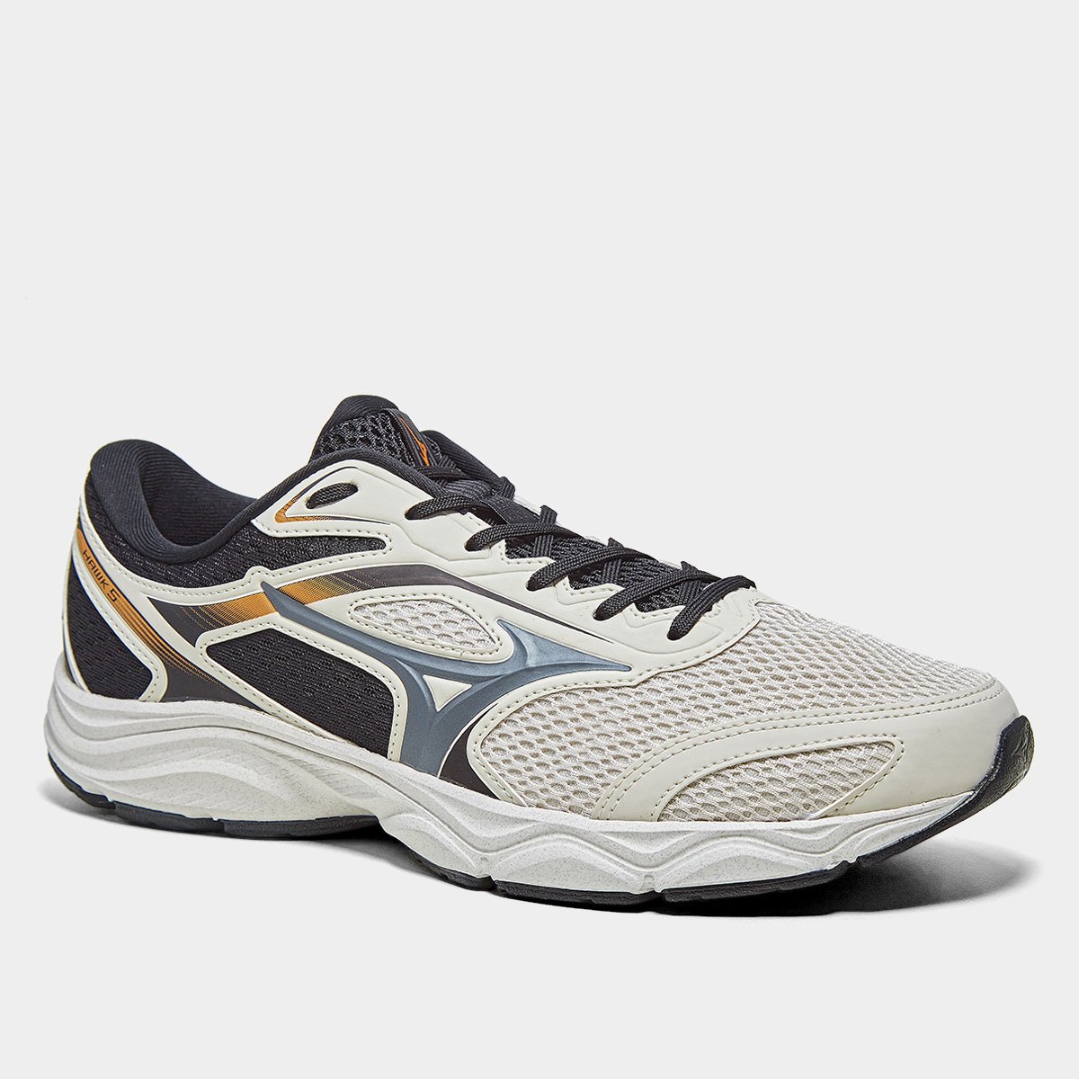 Miniatura Tênis Mizuno Hawk 5 Masculino Areia+Preto - 38