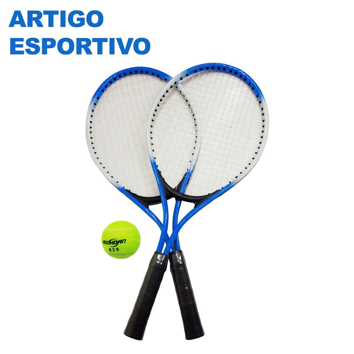 Kit Jogo Tênis Quadra Infantil Amador 2 Raquetes E Bolsa
