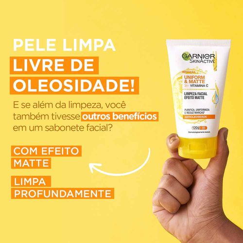 Miniatura Garnier Skin Vitamina C Kit - Hidratante Facial Antimanchas + Gel de Limpeza Facial Kit