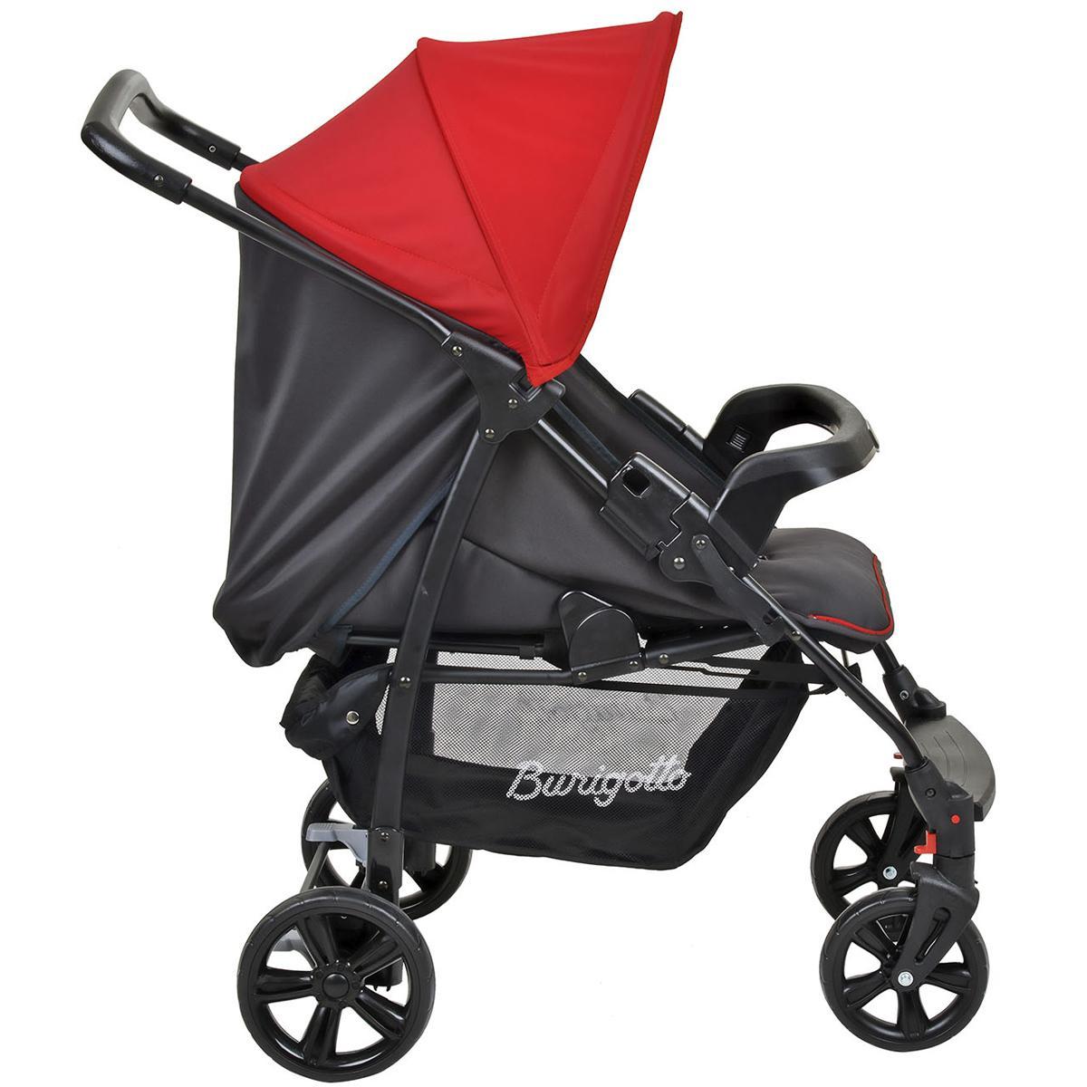 Miniatura Carrinho De Bebê Reclinável Até 15KgBurigotto Vermelho