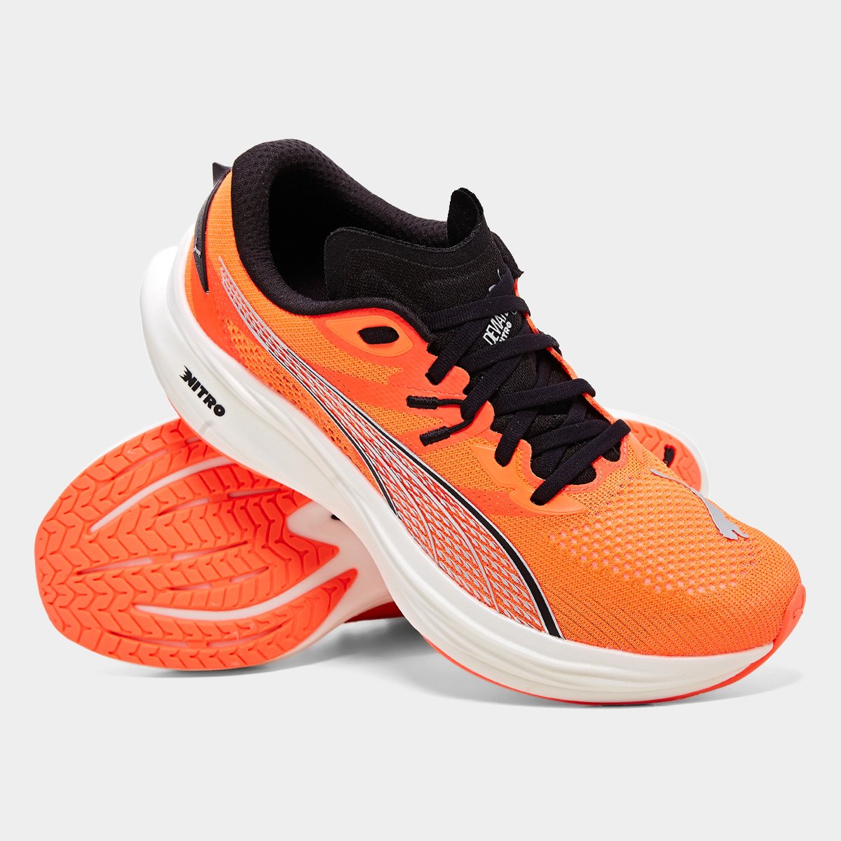 Miniatura Tênis Puma Deviate Nitro 3 Masculino Laranja - 40