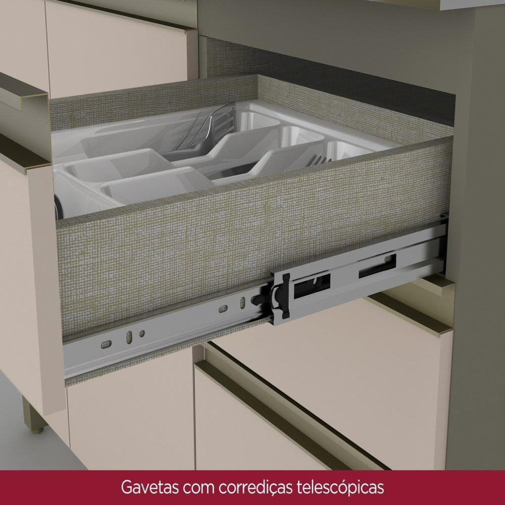 Miniatura Cozinha Completa 5 Peças para Forno e Cooktop 12 Portas Aurora Espresso Móveis Duna/Cristal