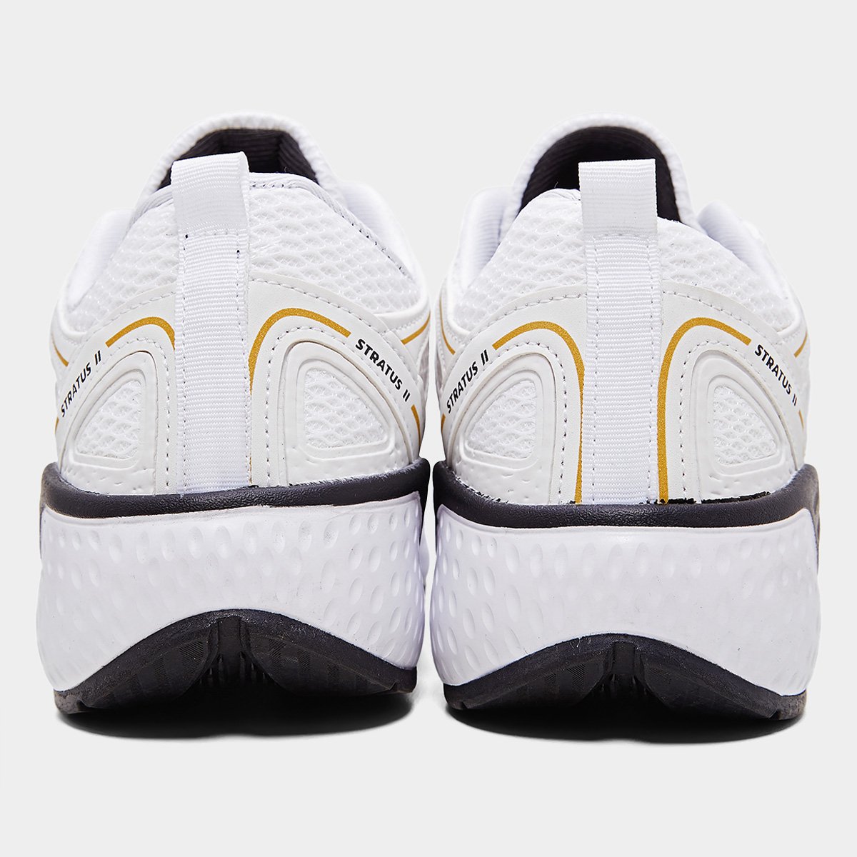 Miniatura Tênis Diadora Stratus II Branco+dourado - 35