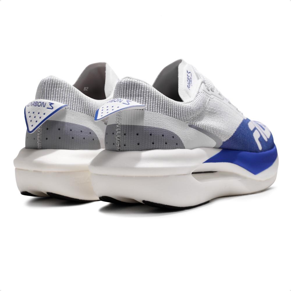 Miniatura Tênis Fila Racer Carbon 3 Masculino Branco / Azul - 38