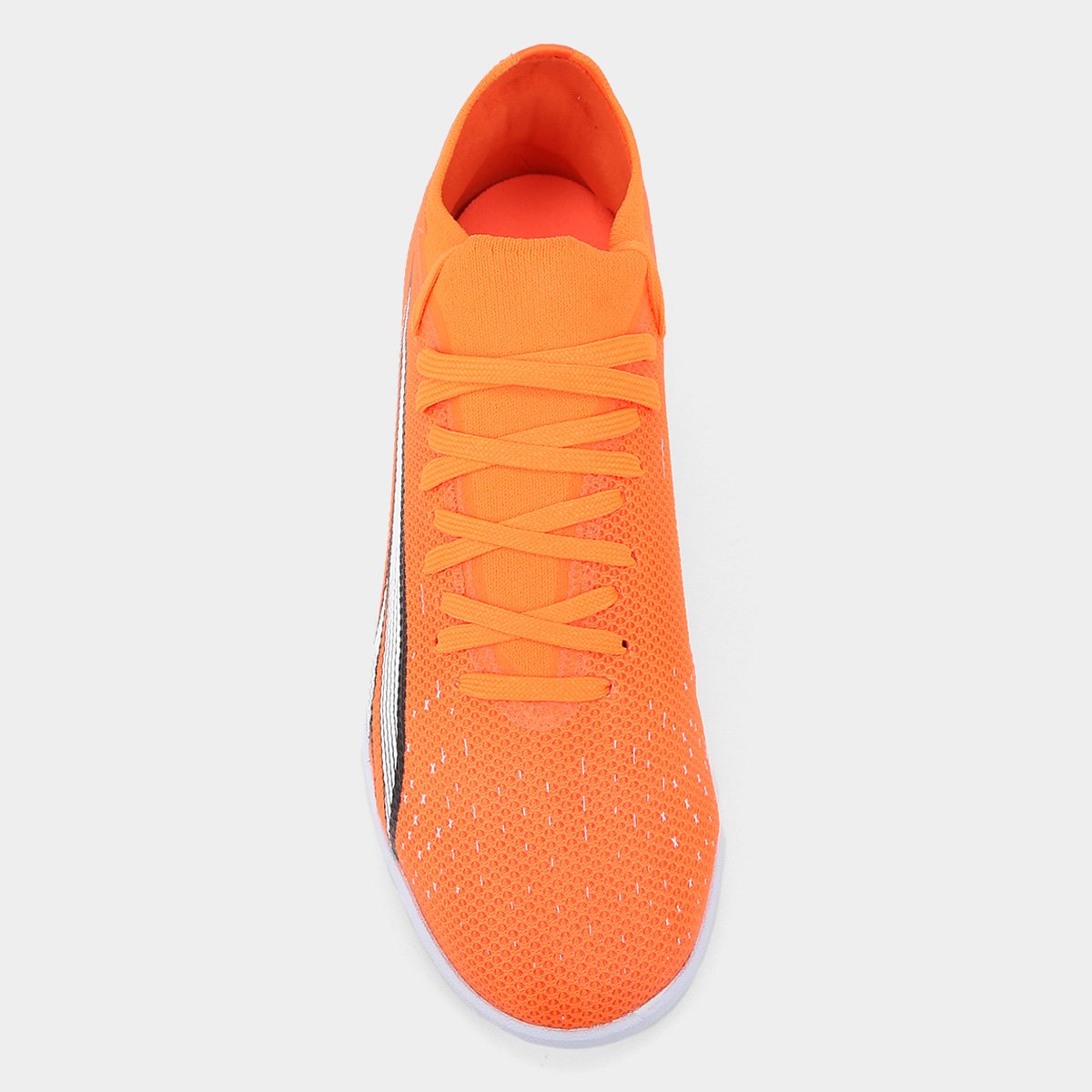 Miniatura Chuteira Futsal Puma Ultra Match Masculina Laranja+Branco - 44