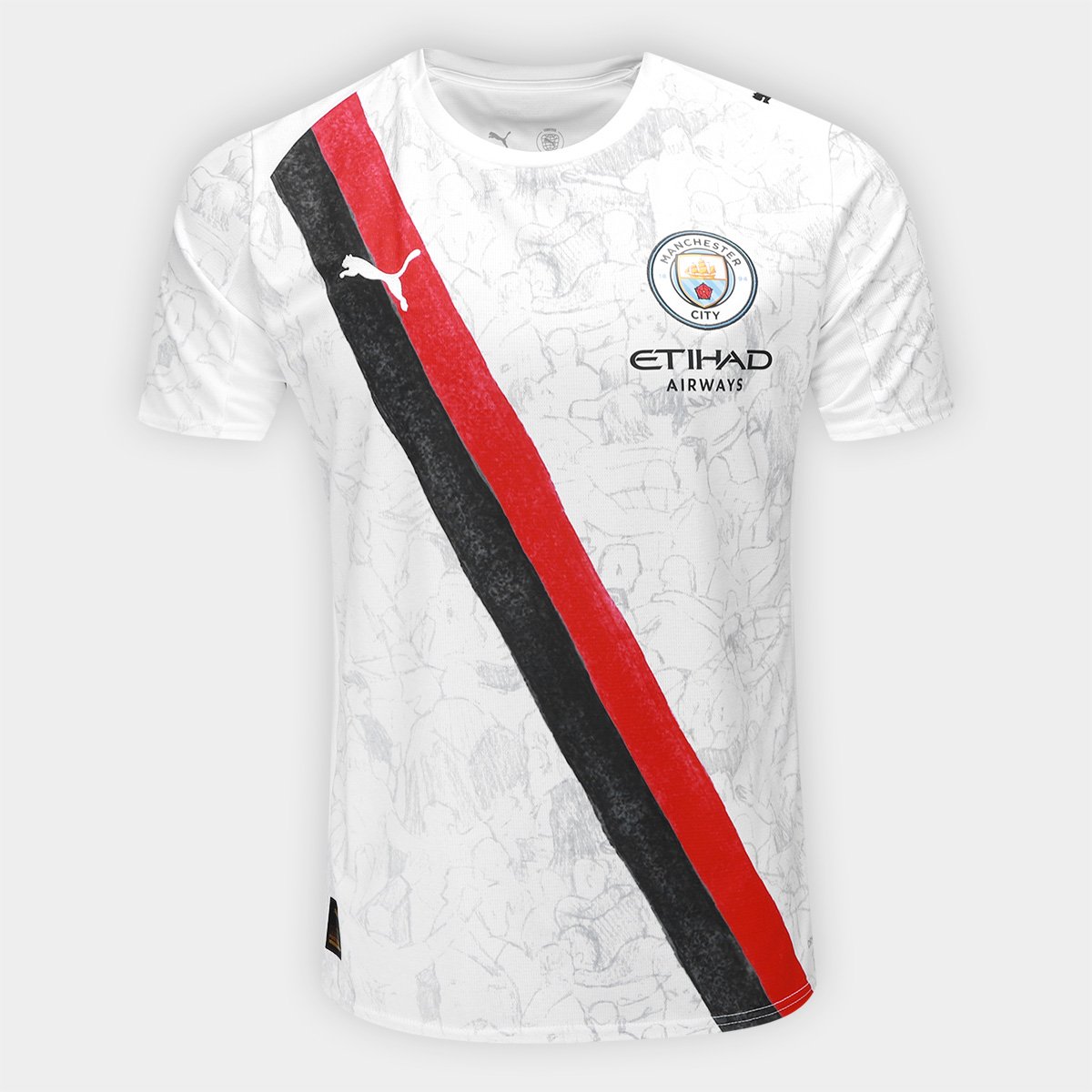 Miniatura Camisa Manchester City Kidsuper 25/26 Torcedor Puma Masculina Branco - EGG