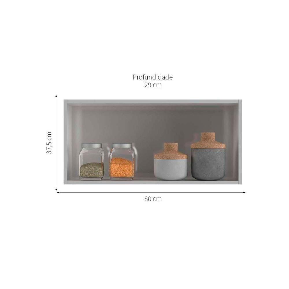 Miniatura Módulo Cozinha Telasul Mirage New Armário C- 2 Portas Branco
