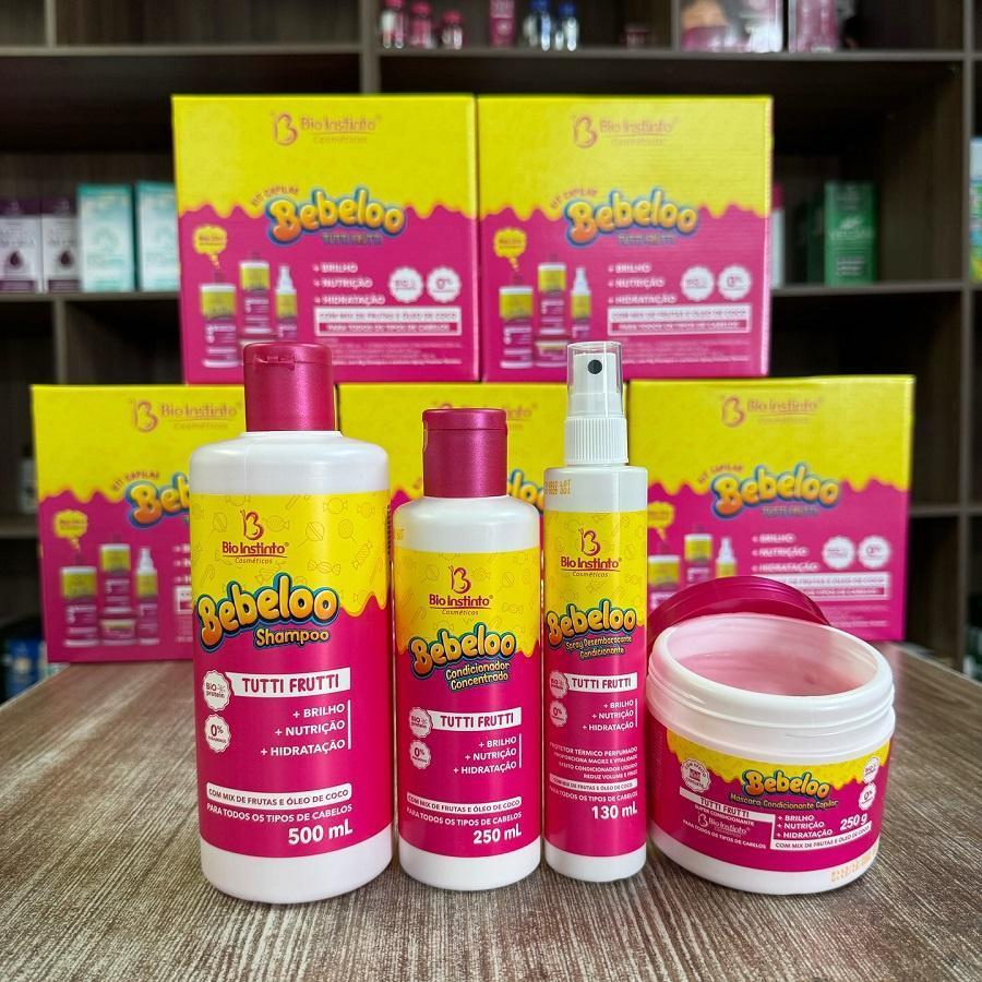 Miniatura Kit Capilar Bebeloo Tutti Frutti Shampoo Condicionador