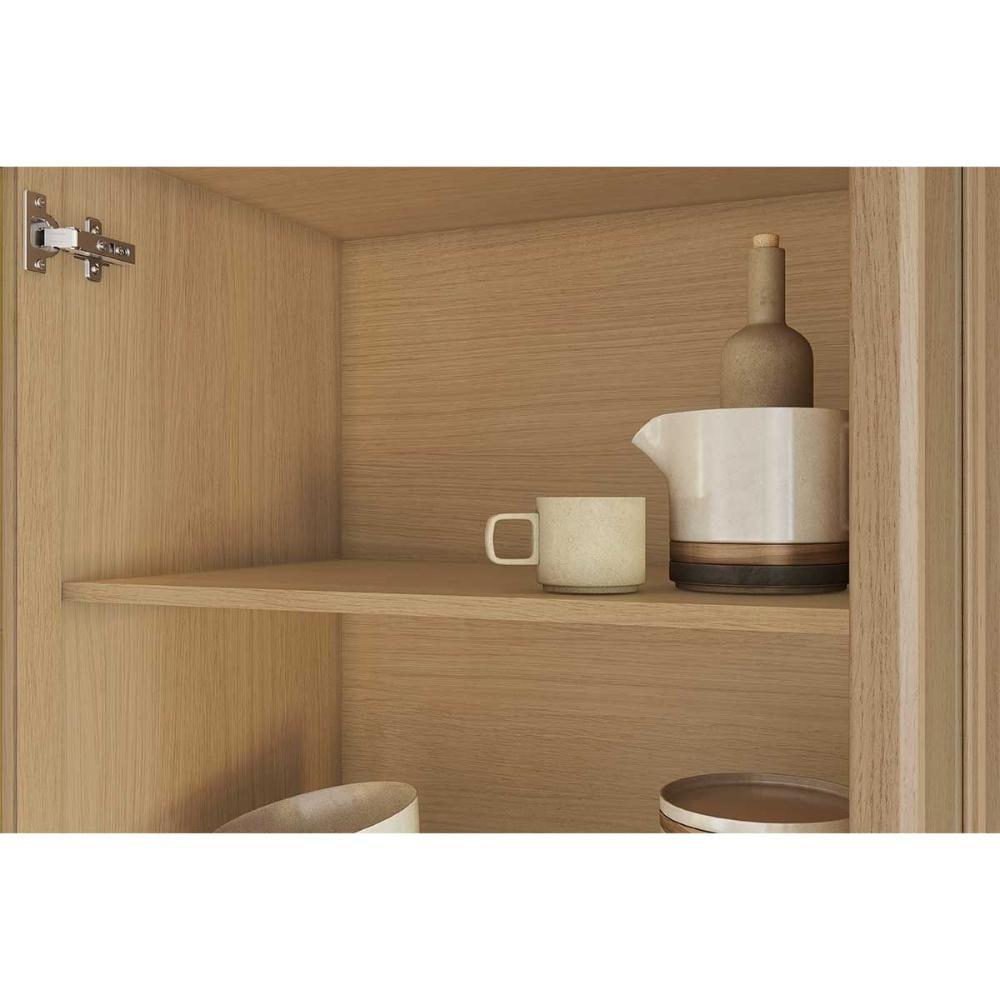 Miniatura Módulo Cozinha Condessa Armário Condessa Com 2 Portas 80cm Carvalho Cinza
